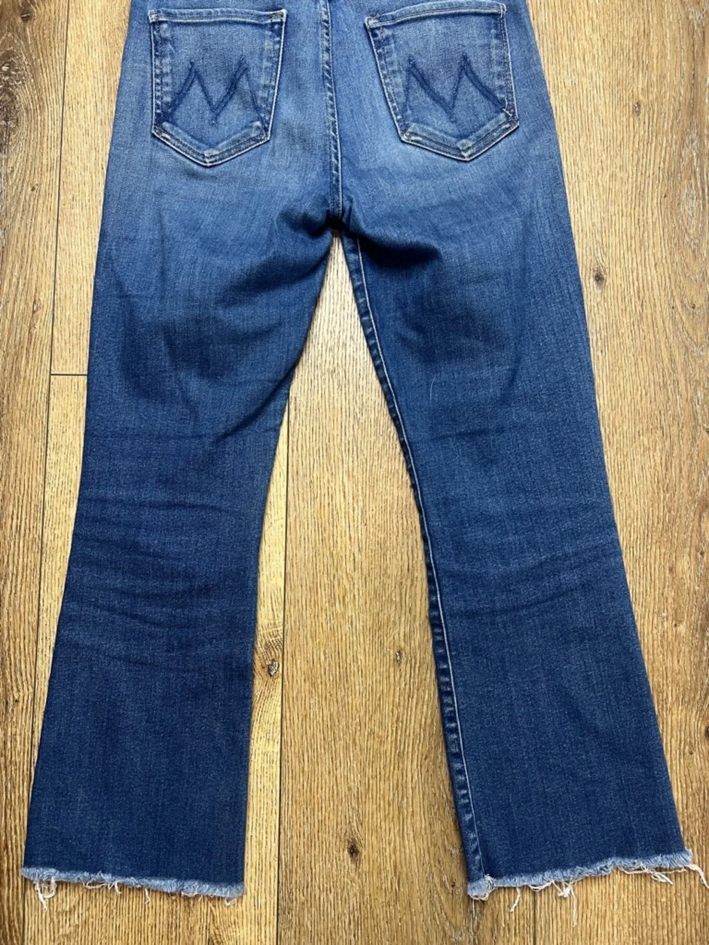 MOTHER the Hustler Ankle Fray Jeans in Home Movies Size 28